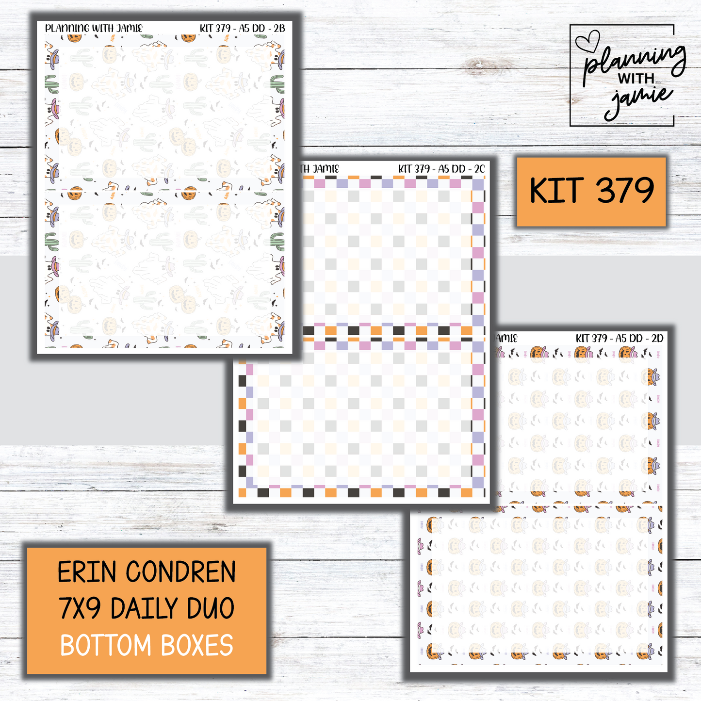 Kit 379 Erin Condren Daily Duo Sticker Kit