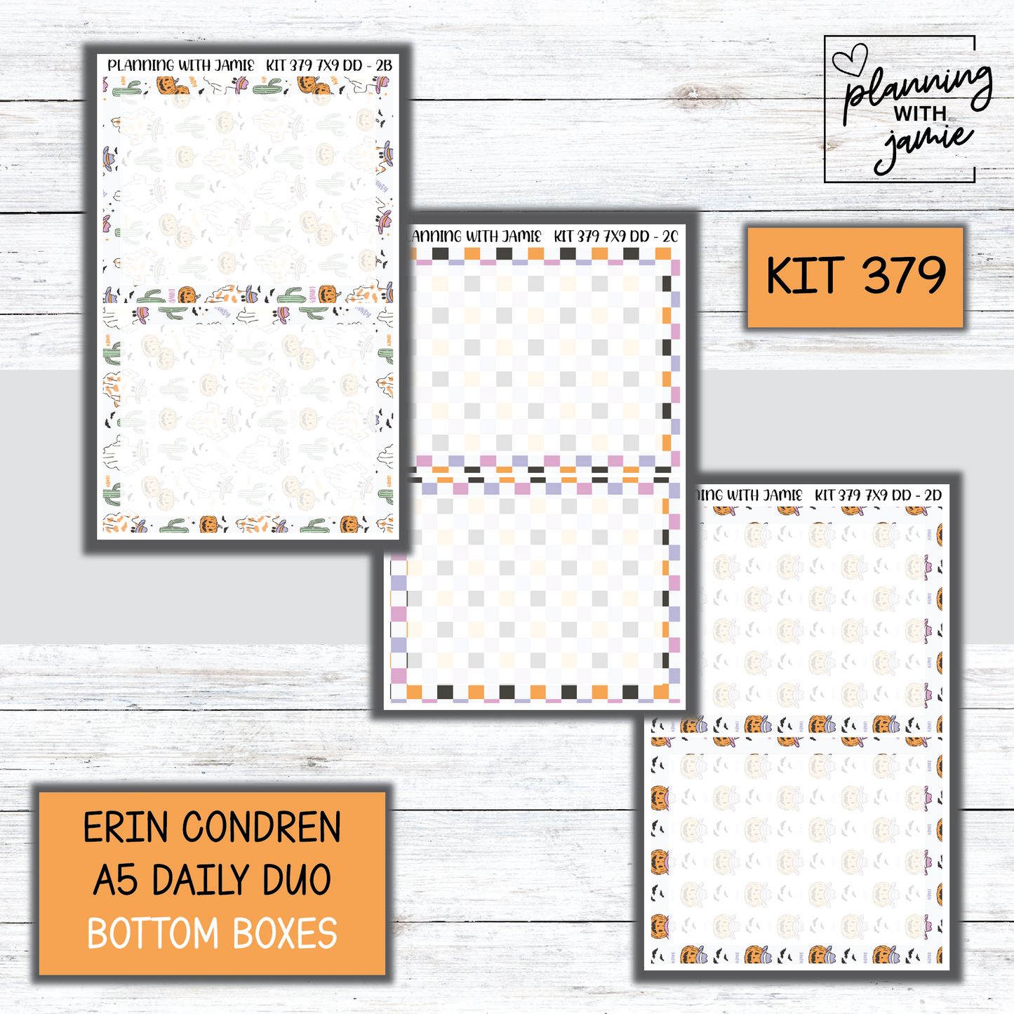 Kit 379 Erin Condren Daily Duo Sticker Kit