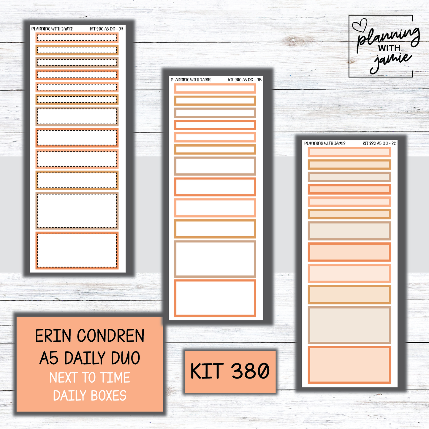 Kit 380 Erin Condren Daily Duo Sticker Kit