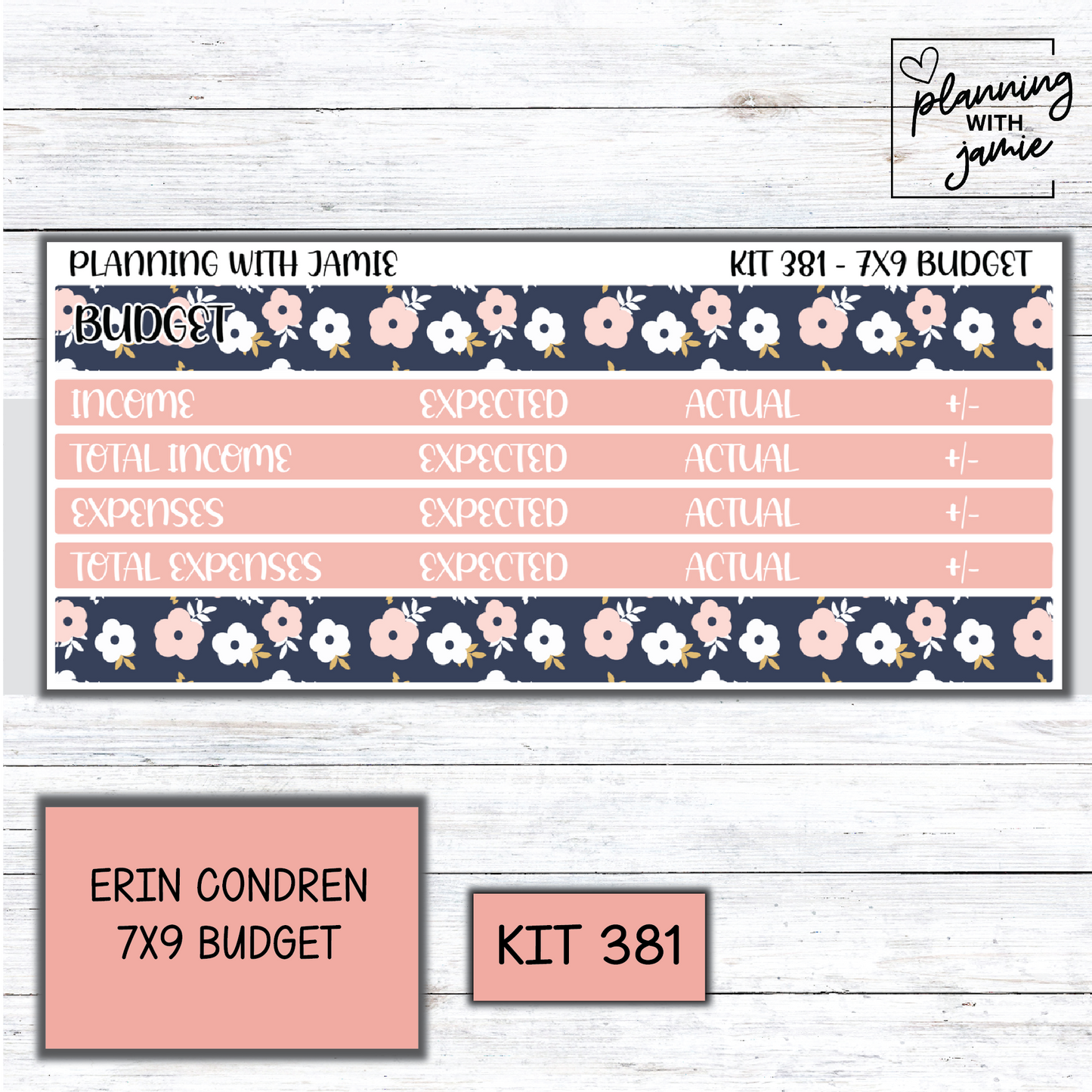 Kit 381 7x9 Budget Sticker Kit