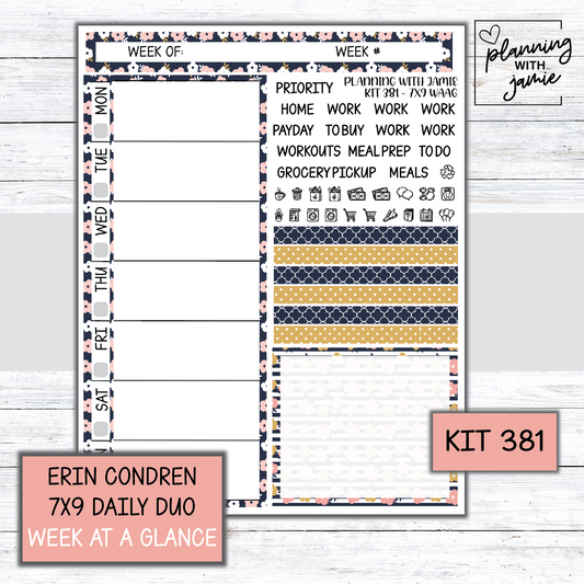 Kit 381 Week At A Glance Sticker