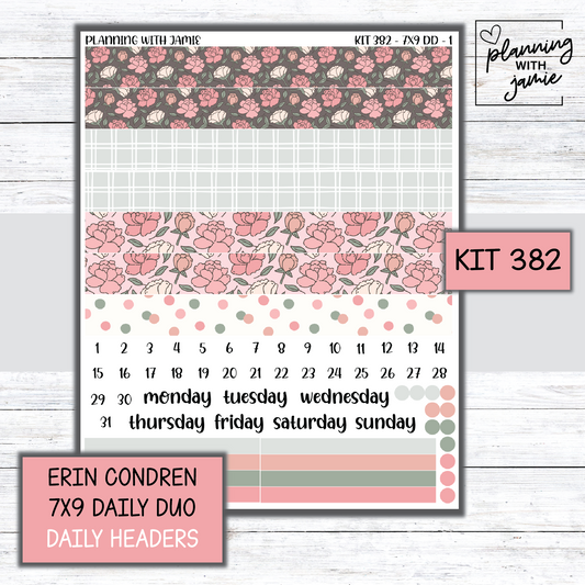 Kit 382 Erin Condren Daily Duo Sticker Kit