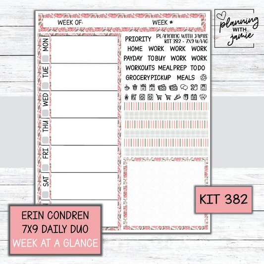 Kit 382 Week At A Glance Sticker
