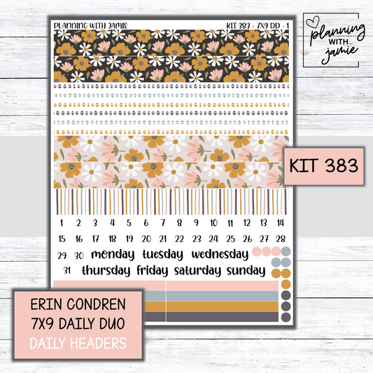 Kit 383 Erin Condren Daily Duo Sticker Kit