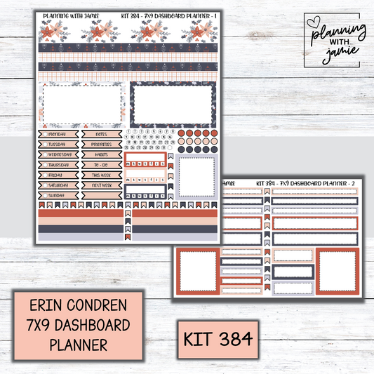 Kit 384 Erin Condren Dashboard Planner Sticker Kit