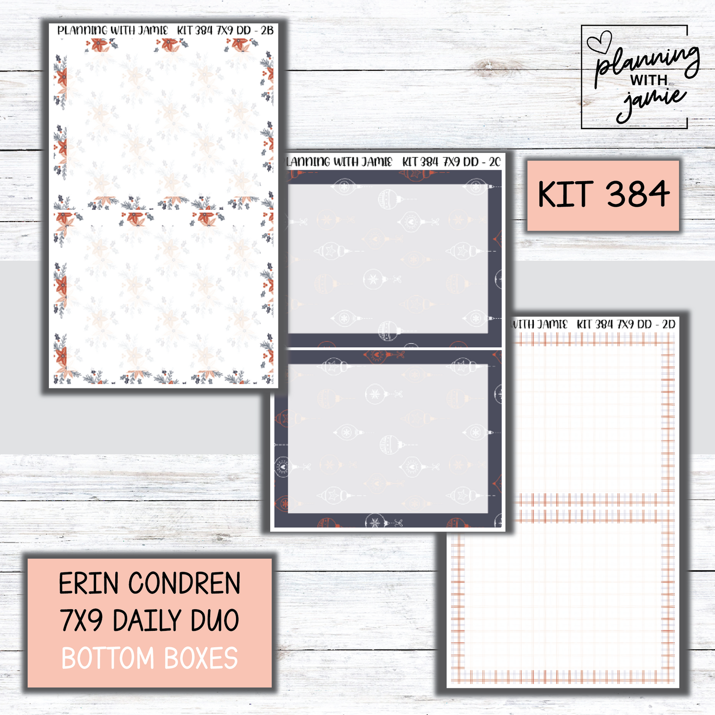Kit 384 Erin Condren Daily Duo Sticker Kit