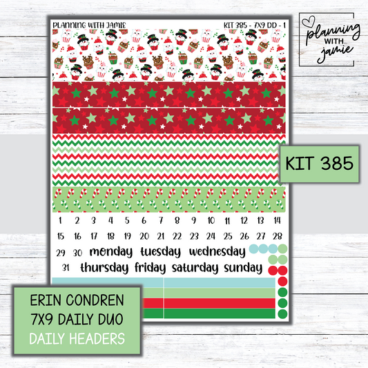 Kit 385 Erin Condren Daily Duo Sticker Kit