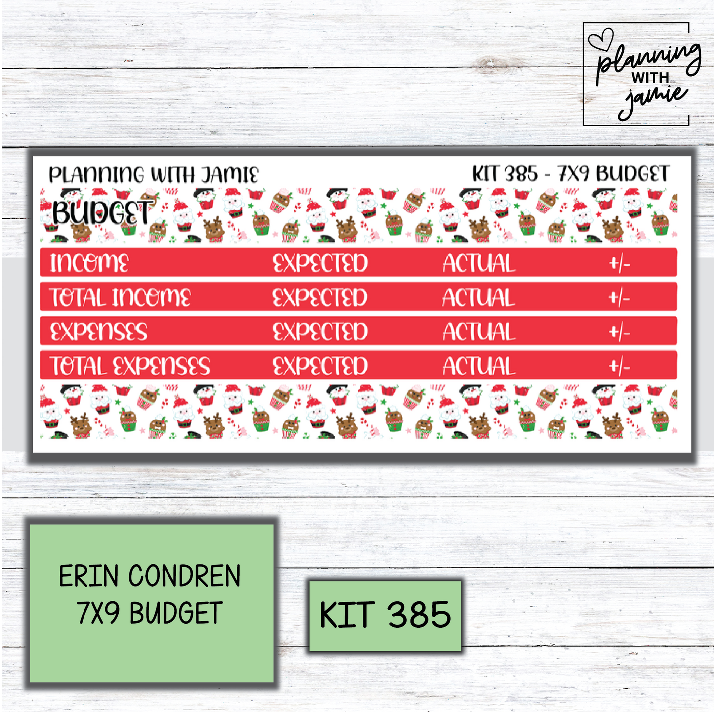 Kit 385 7x9 Budget Sticker Kit