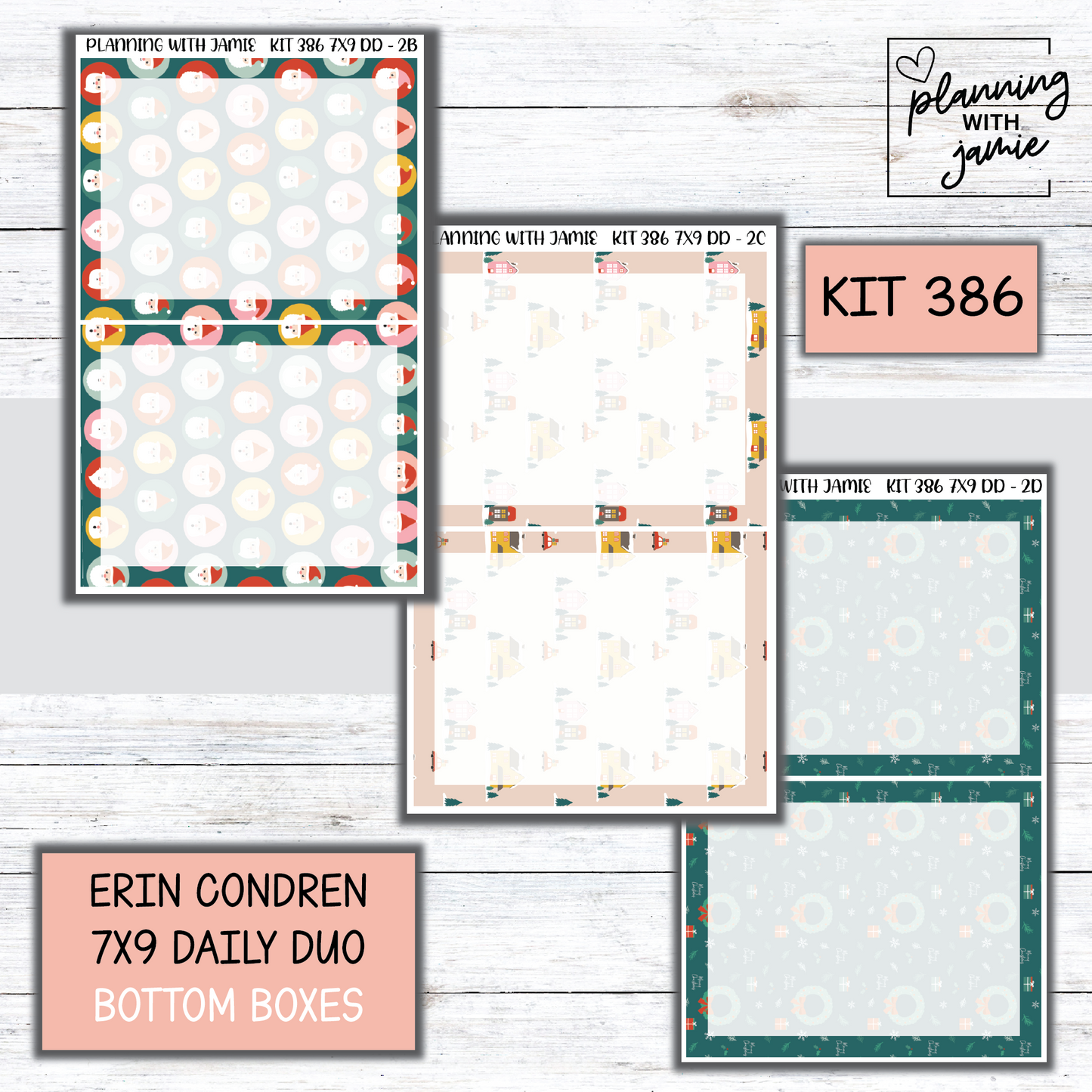 Kit 386 Erin Condren Daily Duo Sticker Kit