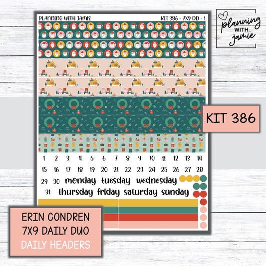 Kit 386 Erin Condren Daily Duo Sticker Kit