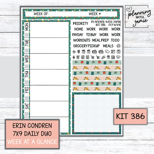 Kit 386 Week At A Glance Sticker