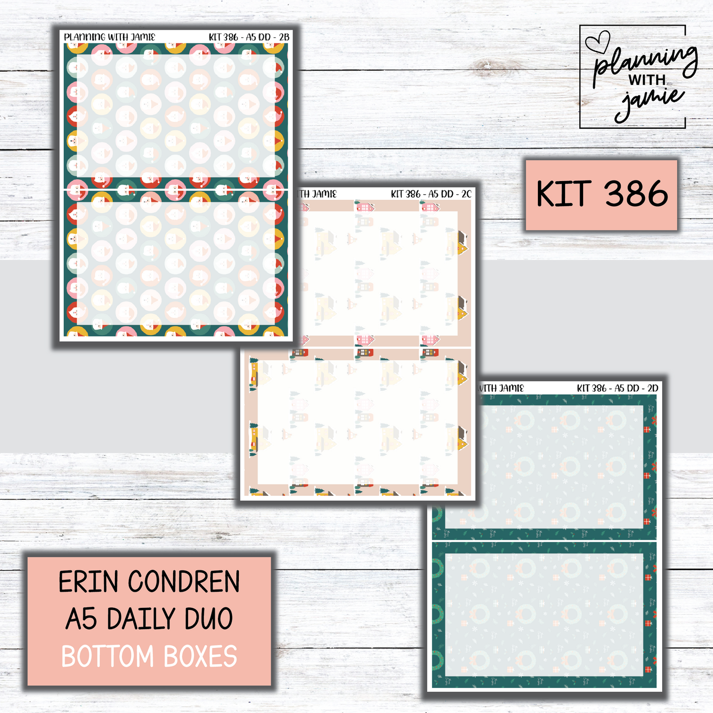 Kit 386 Erin Condren Daily Duo Sticker Kit