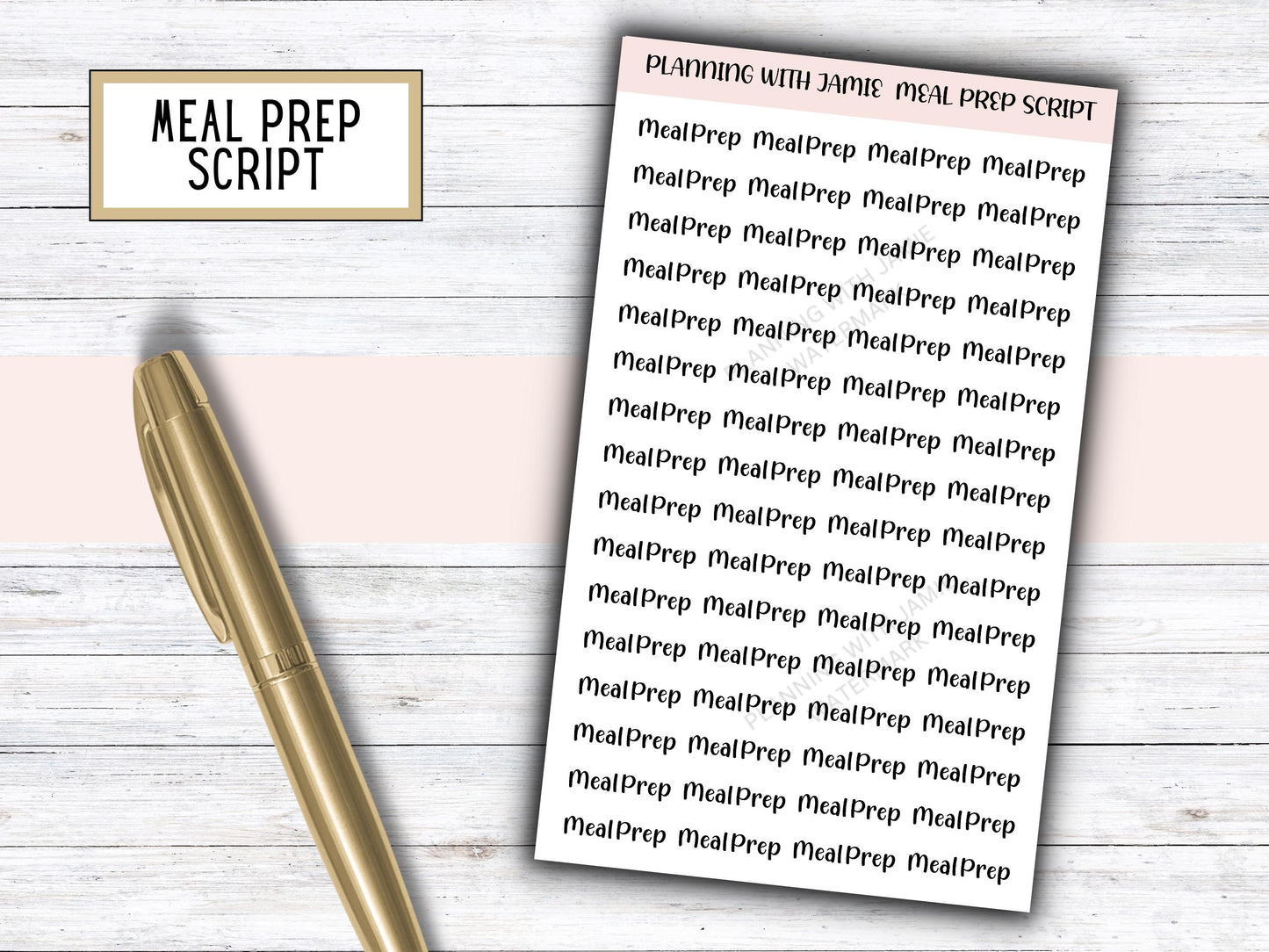 MEAL PREP Planner Stickers, Meal Prepping Sticker, Planner Stickers, Mom Planning Stickers, Meal Prep Script