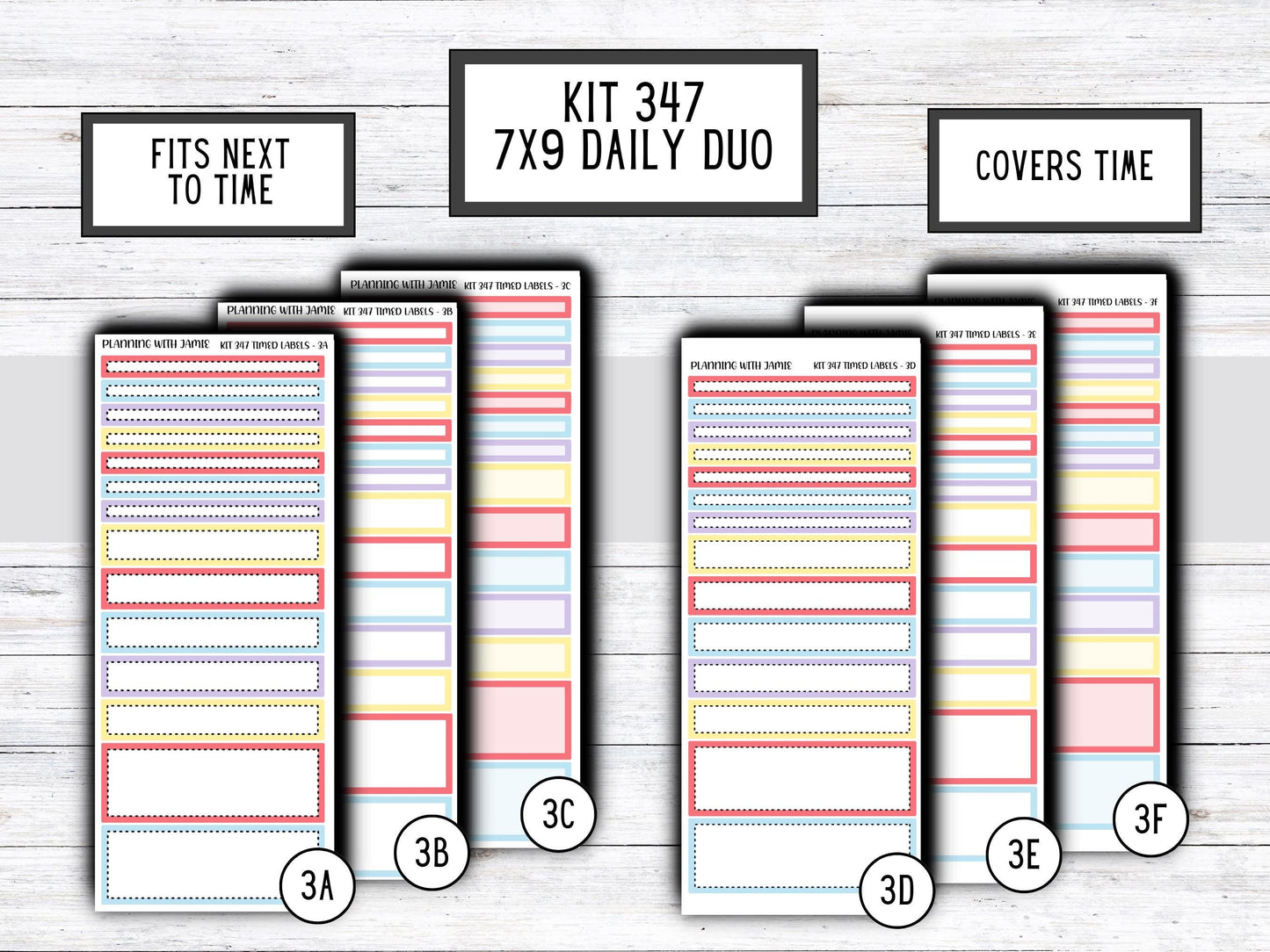 Kit 347 Erin Condren Daily Duo || Weekly Sticker Kit || Daily Duo Stickers || Erin Condren Stickers || FUN STICKERS