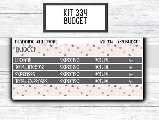Kit 334 7x9 Budget Kit || BUDGET Sticker Kit || WINTER Stickers