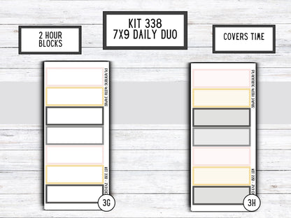 Kit 338 Erin Condren Daily Duo || Weekly Sticker Kit || Daily Duo Stickers || NEW YEAR Stickers || Pretty STICKERS
