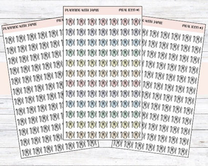 MEAL ICONS, Planner Meal Stickers, Daily Icon Stickers, Meal Planning Sticker, Planner Stickers