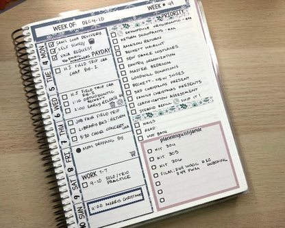 Kit 330 Week At A Glance Sticker || Week At A Glance Planner Sticker Kit || Weekly Overview Stickers || Daily Duo Stickers|| FALL STICKERS || SWEATER WEATHER STICKERS
