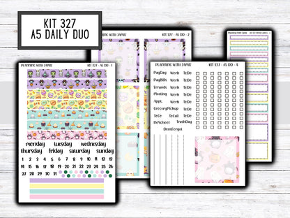 Kit 327 Erin Condren Daily Duo || Weekly Sticker Kit || Daily Duo Stickers || HALLOWEEN STICKERS