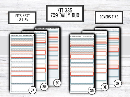 Kit 335 Erin Condren Daily Duo || Weekly Sticker Kit || Daily Duo Stickers || WINTER Stickers || CHRISTMAS STICKERS