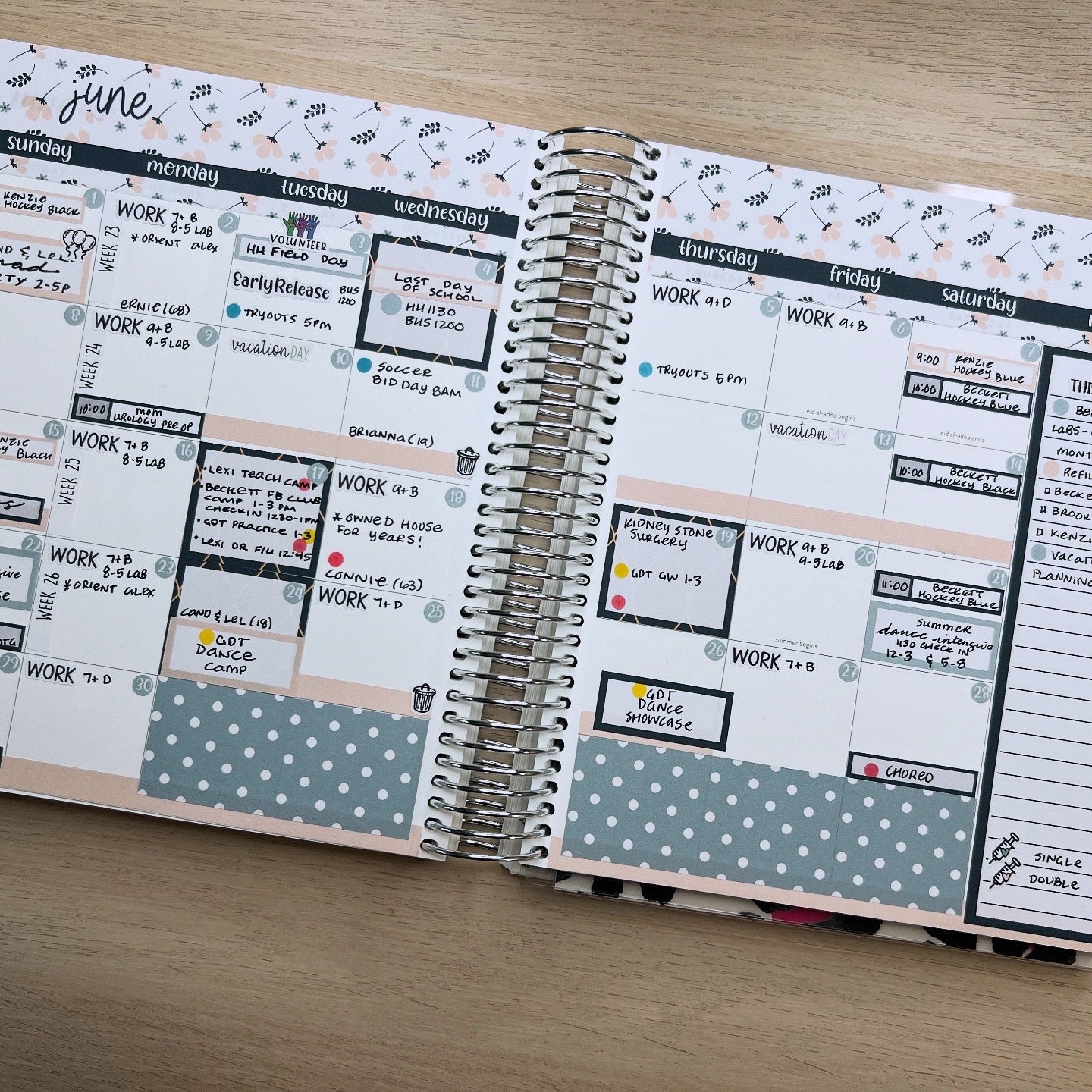 KIT 376 Erin Condren 7X9 Monthly Kit