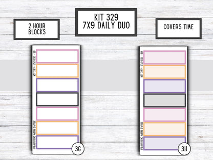 Kit 329 Erin Condren Daily Duo || Weekly Sticker Kit || Daily Duo Stickers || FALL STICKERS
