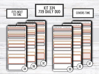 Kit 334 Erin Condren Daily Duo || Weekly Sticker Kit || Daily Duo Stickers || WINTER Stickers || CHRISTMAS STICKERS