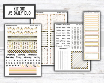 Kit 301 Erin Condren Daily Duo || Weekly Sticker Kit || Daily Duo Stickers || NEW YEARS STICKERS