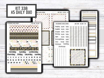Kit 338 Erin Condren Daily Duo || Weekly Sticker Kit || Daily Duo Stickers || NEW YEAR Stickers || Pretty STICKERS