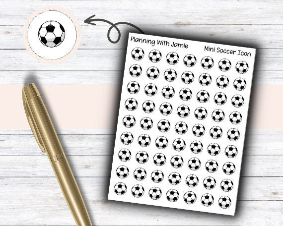 Soccer Sticker, Soccer, Soccer Ball, Soccer Icon, Soccer Stickers for Planner, Sport Stickers