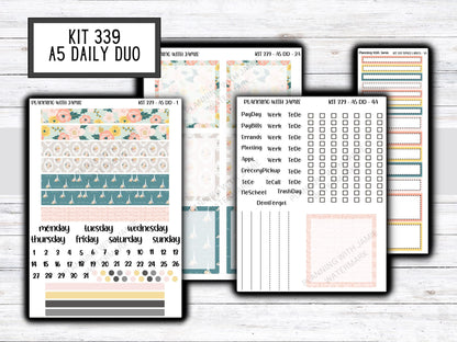 Kit 339 Erin Condren Daily Duo || Weekly Sticker Kit || Daily Duo Stickers || Erin Condren Stickers || Pretty STICKERS