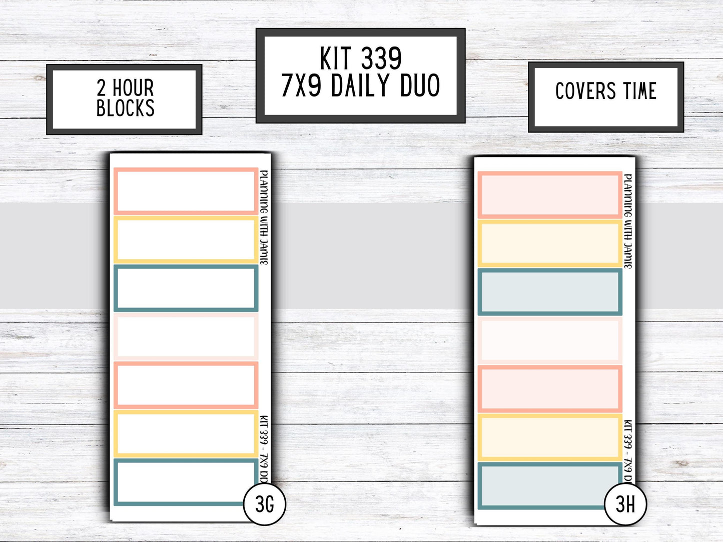 Kit 339 Erin Condren Daily Duo || Weekly Sticker Kit || Daily Duo Stickers || Erin Condren Stickers || Pretty STICKERS