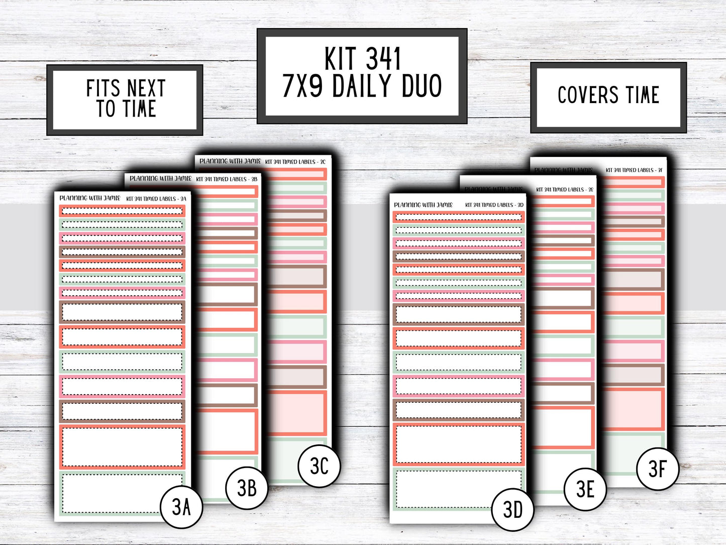 Kit 341 Erin Condren Daily Duo || Weekly Sticker Kit || Daily Duo Stickers || Erin Condren Stickers || VALENTINES STICKERS