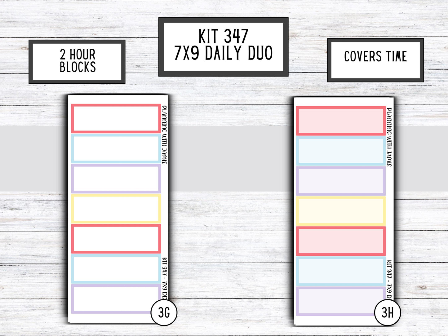 Kit 347 Erin Condren Daily Duo || Weekly Sticker Kit || Daily Duo Stickers || Erin Condren Stickers || FUN STICKERS
