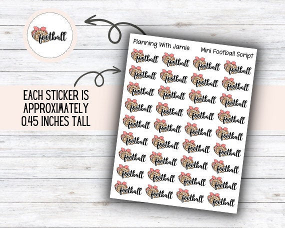 Football Sticker, Football, Football Script, Football Icon, Football Stickers for Planner