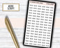 WORK Stickers, WORK Script, Planner Stickers, Planning Stickers