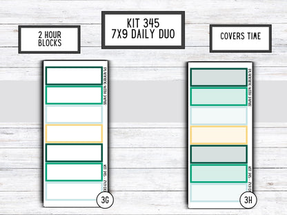 Kit 345 Erin Condren Daily Duo || Weekly Sticker Kit || Daily Duo Stickers || Erin Condren Stickers || ST PATRICKS DAY Stickers