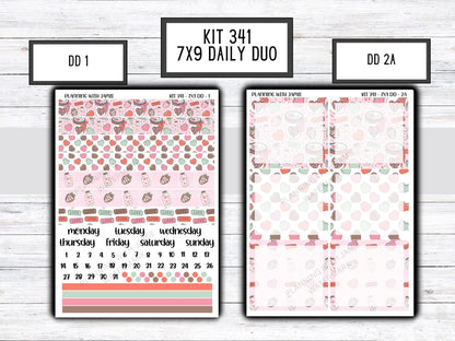 Kit 341 Erin Condren Daily Duo || Weekly Sticker Kit || Daily Duo Stickers || Erin Condren Stickers || VALENTINES STICKERS