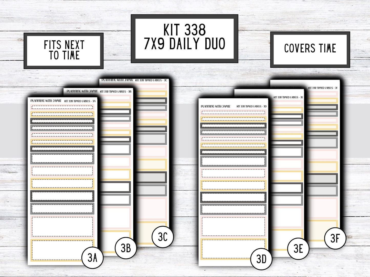 Kit 338 Erin Condren Daily Duo || Weekly Sticker Kit || Daily Duo Stickers || NEW YEAR Stickers || Pretty STICKERS