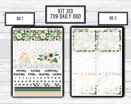 Kit 313 Erin Condren Daily Duo || Weekly Sticker Kit || Daily Duo Stickers || SPRING STICKERS