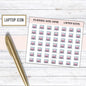 LAPTOP ICON STICKER, Planner Stickers, Computer Stickers, Laptop Sticker, Laptop Icon