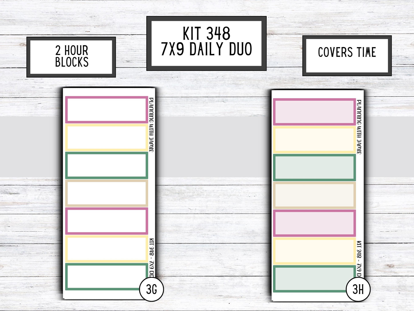Kit 348 Erin Condren Daily Duo Sticker Kit || Daily Duo Stickers || Erin Condren Stickers || FLOWER STICKERS