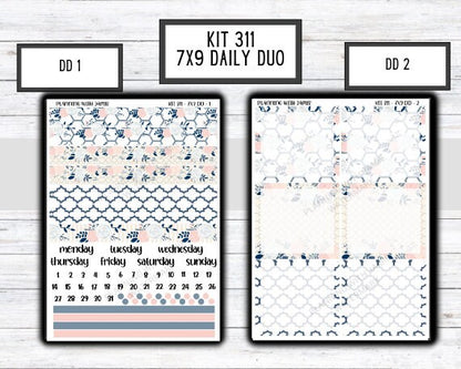Kit 311 Erin Condren Daily Duo || Weekly Sticker Kit || Daily Duo Stickers || SPRING STICKERS