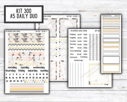 KIT 300 Erin Condren Daily Duo || Weekly Sticker Kit || Daily Duo Stickers