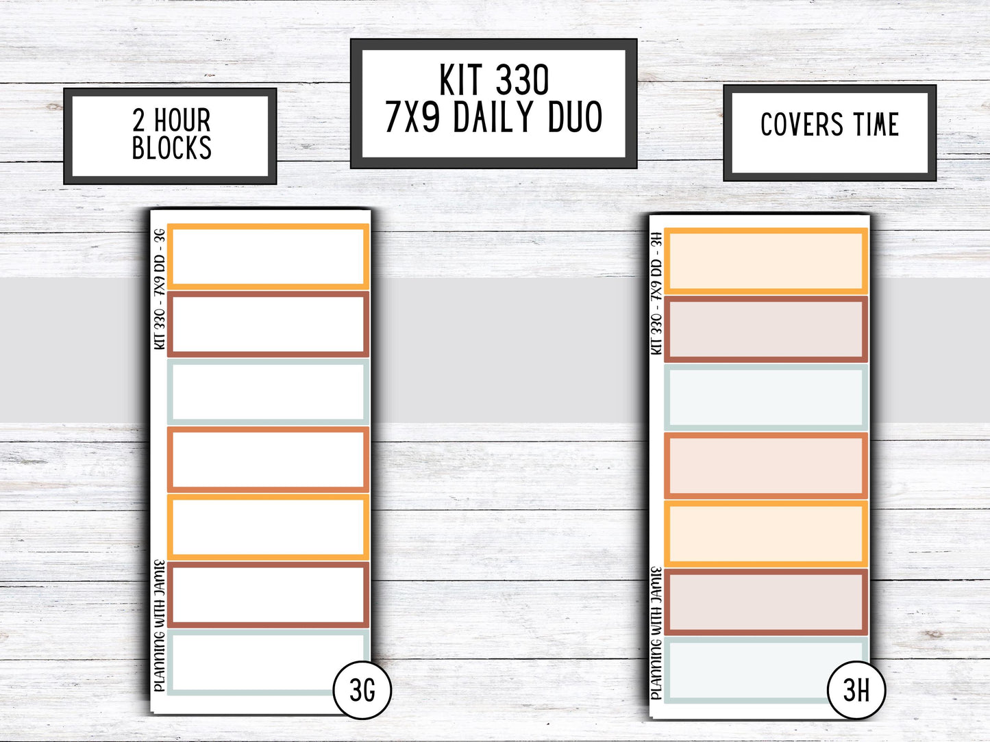 Kit 330 Erin Condren Daily Duo || Weekly Sticker Kit || Daily Duo Stickers || FALL STICKERS