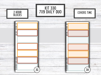 Kit 330 Erin Condren Daily Duo || Weekly Sticker Kit || Daily Duo Stickers || FALL STICKERS