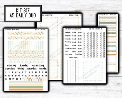Kit 317 Erin Condren Daily Duo || Weekly Sticker Kit || Daily Duo Stickers || SPRING STICKERS