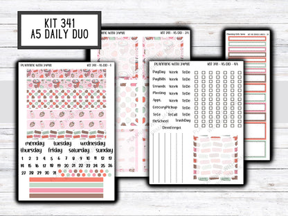 Kit 341 Erin Condren Daily Duo || Weekly Sticker Kit || Daily Duo Stickers || Erin Condren Stickers || VALENTINES STICKERS