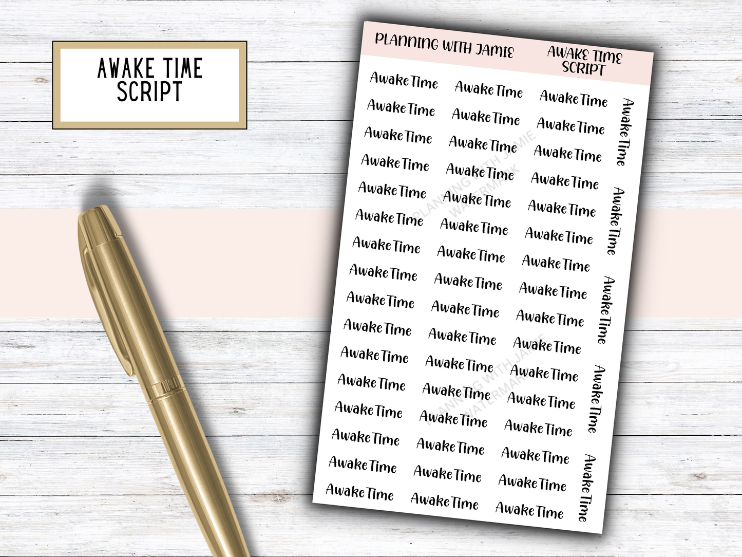 Custom Script Stickers