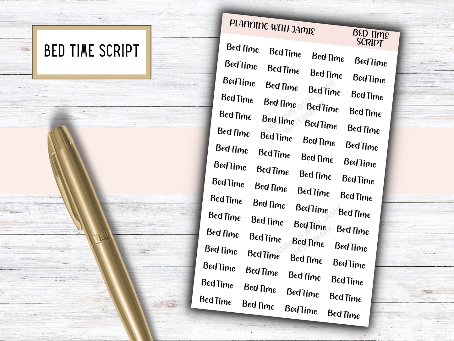 Custom Script Stickers